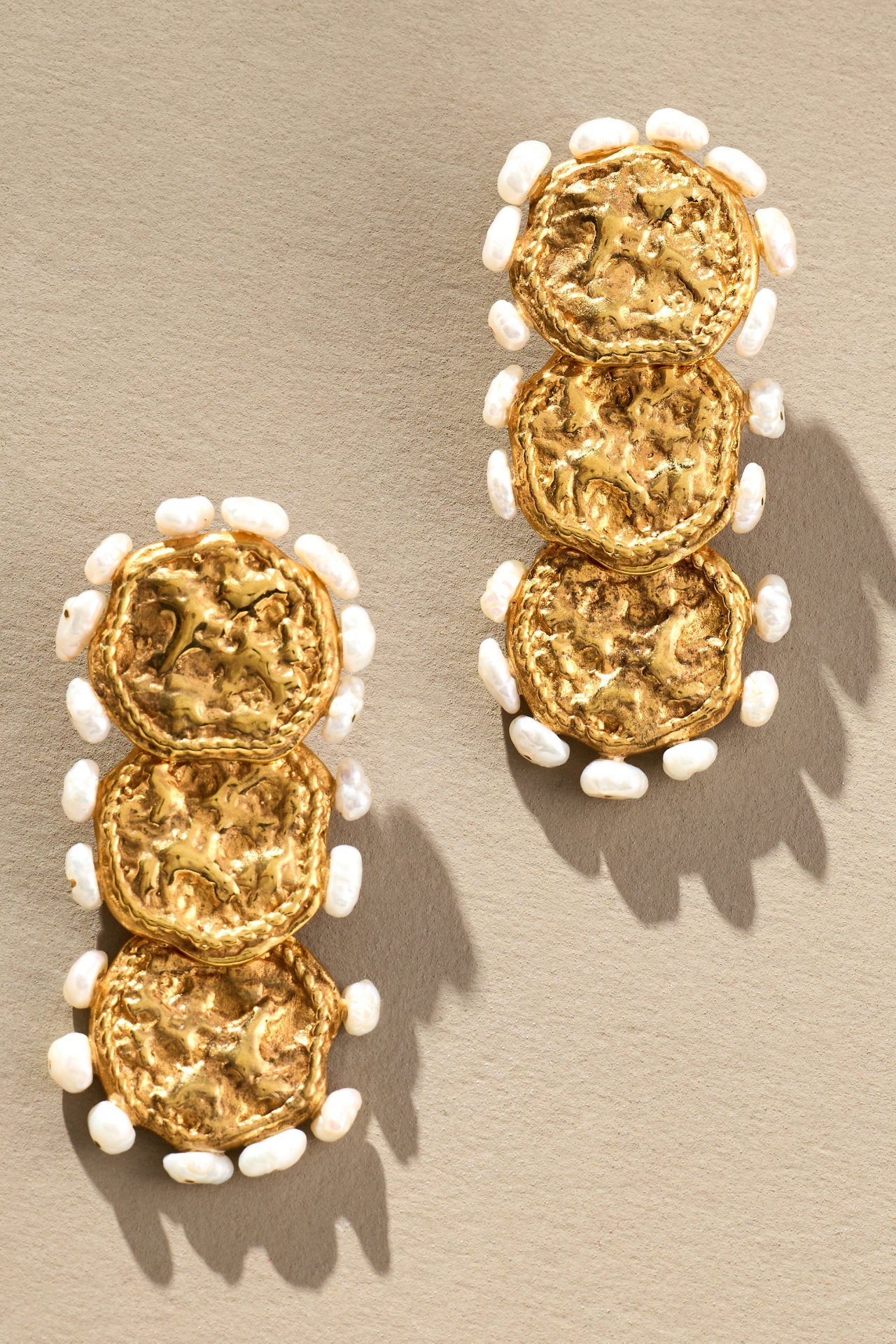 Joanna Laura Constantine Wave Pearl Earrings