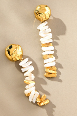 Joanna Laura Constantine Orb Pearl Dangle Earrings In Gold