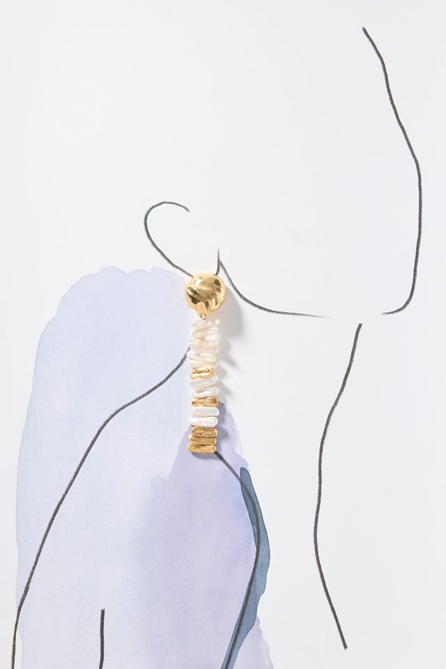 Joanna Laura Constantine Orb Pearl Dangle Earrings #2