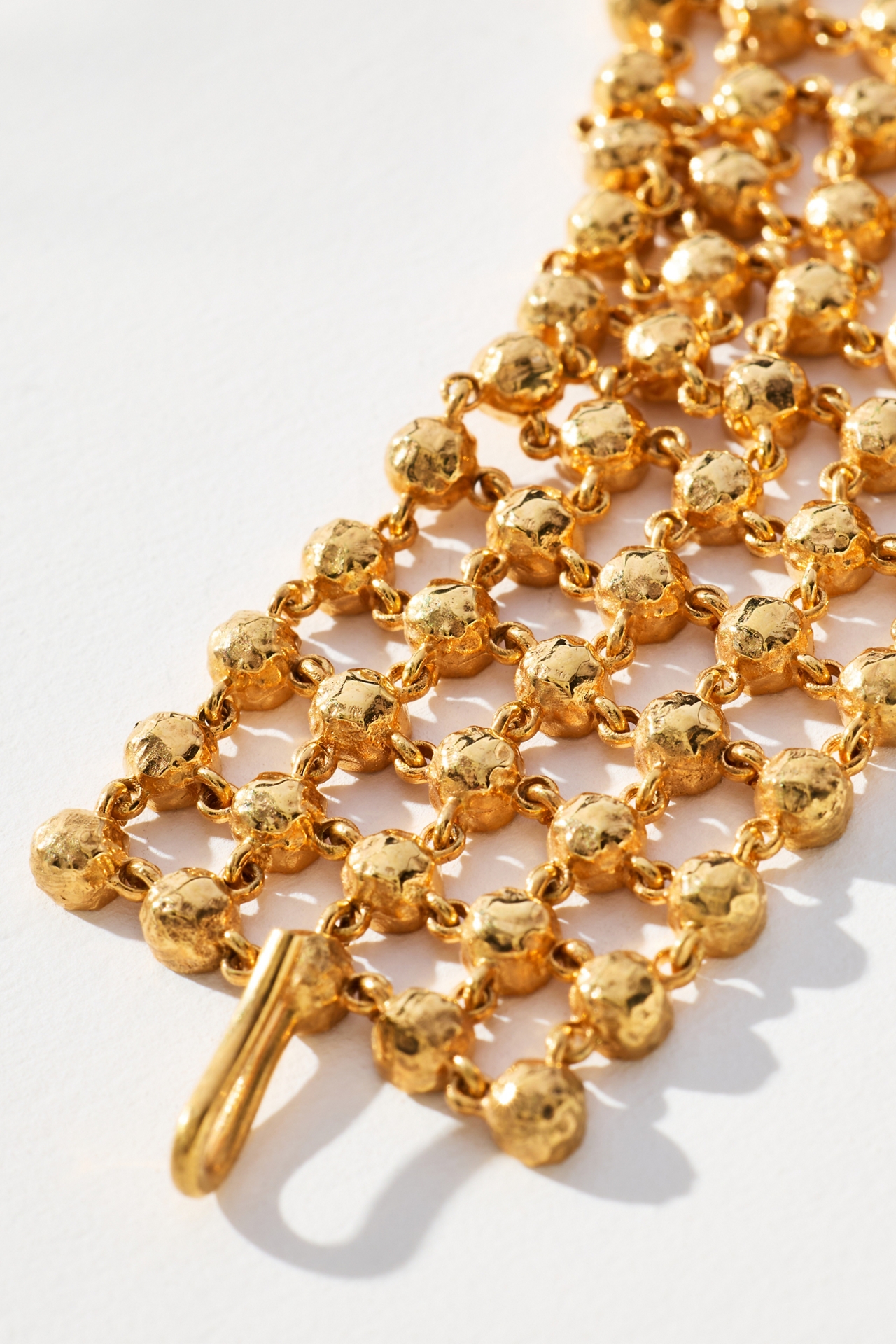Joanna Laura Constantine Mini Pearl Orbs Mesh Bracelet