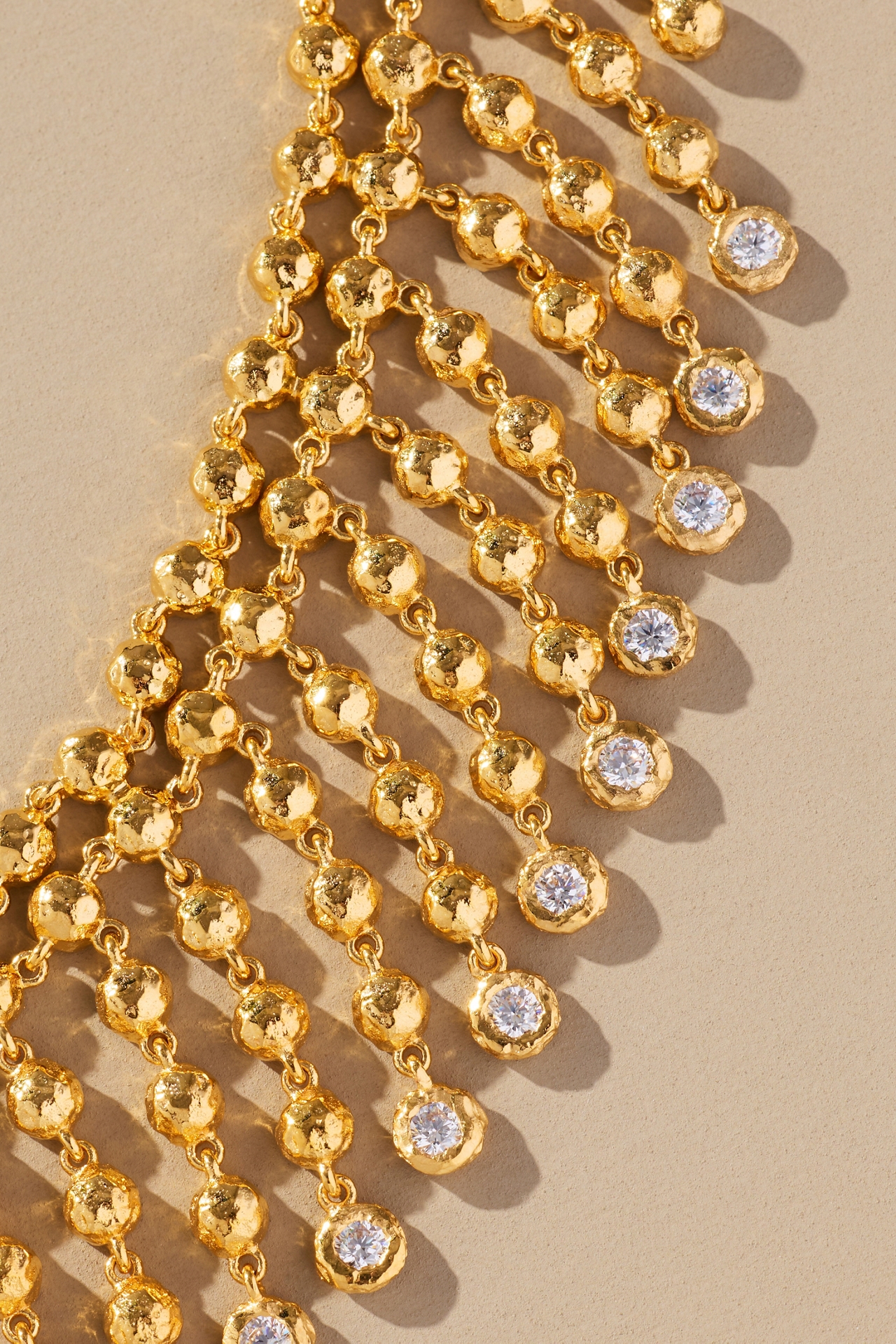 Joanna Laura Constantine Statement Stone Fringe Necklace