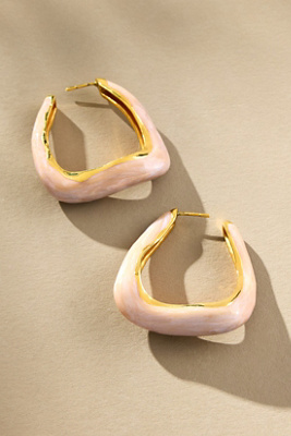 JOANNA LAURA CONSTANTINE　パール　ゴールド　ビアス Joanna Laura Constantine Pearl Enamel Large Wave Hoop