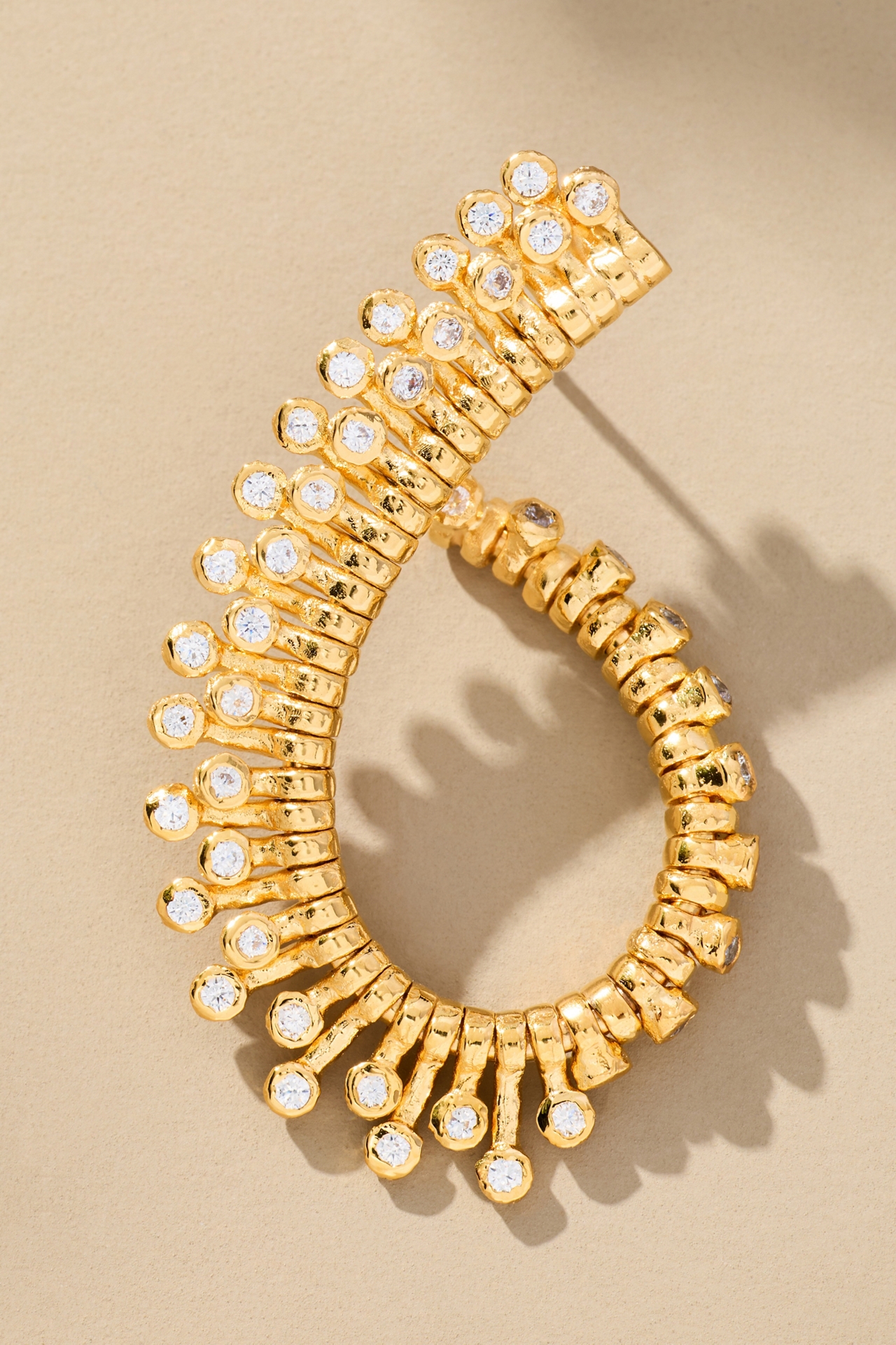 Joanna Laura Constantine Twisted Round Stone Earrings