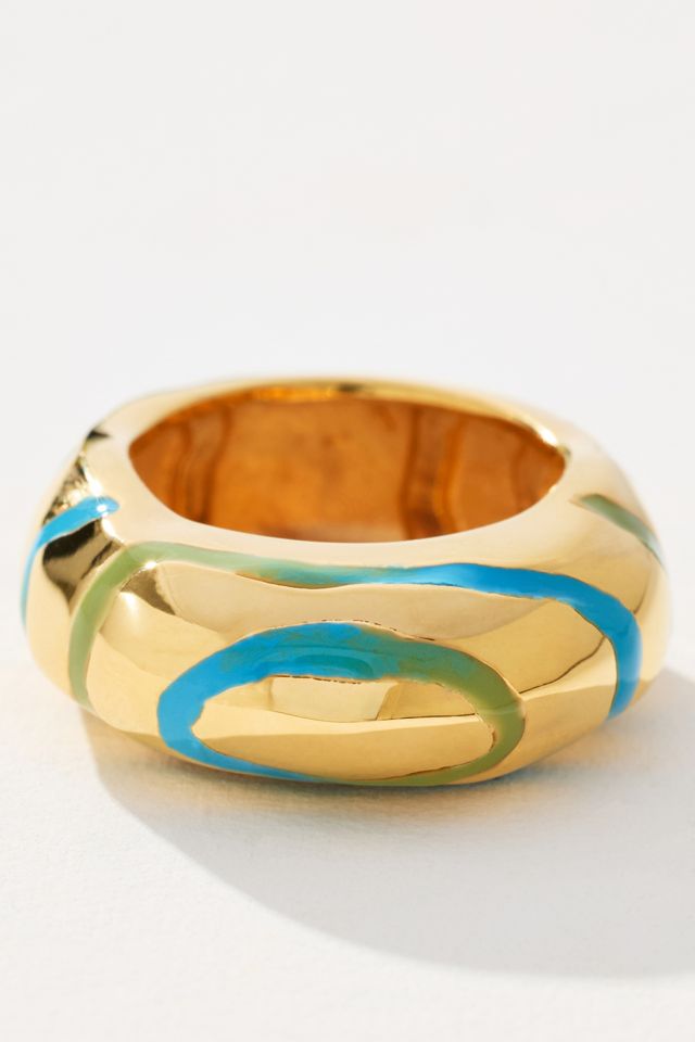 Joanna Laura Constantine Enamel Wave Ring #1