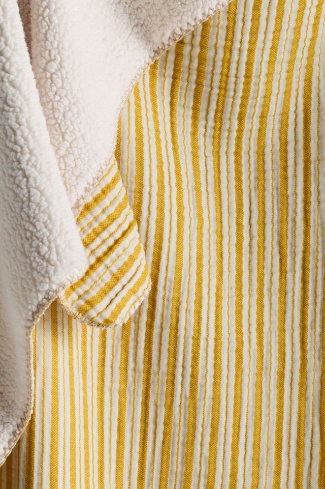 Mira Baumwoll-Sherpa-Überwurfdecke mit floralem Druck #1