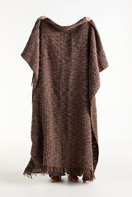 Gauze Fringe Woven Throw Blanket