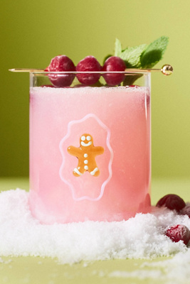 Anthropologie Love Notes Holiday Juice Glasses In Multi
