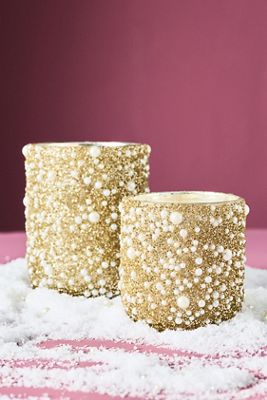 Party Pearl Fresh Mistletoe & Moss Glass Candle