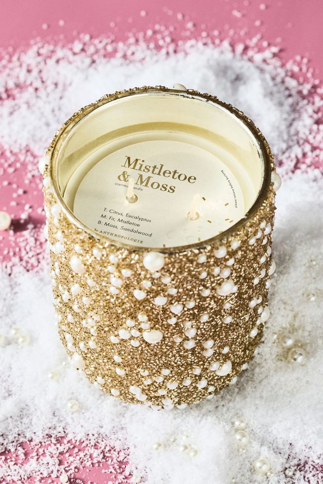 Party Pearl Fresh Mistletoe & Moss Glass Candle #2