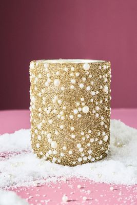 Party Pearl Fresh Mistletoe & Moss Glass Candle