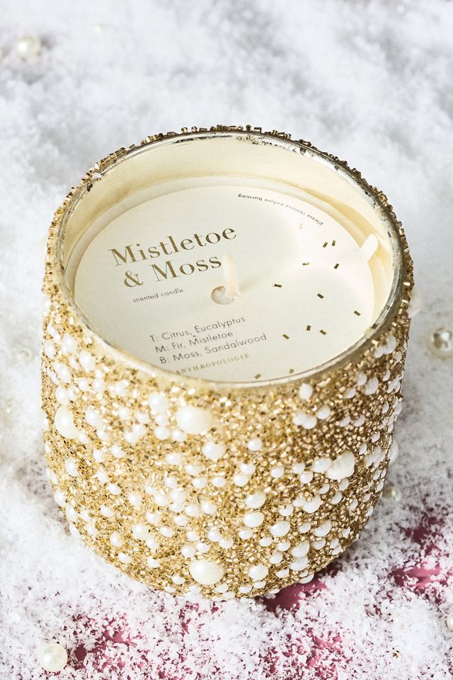 Party Pearl Fresh Mistletoe & Moss Glass Candle #2