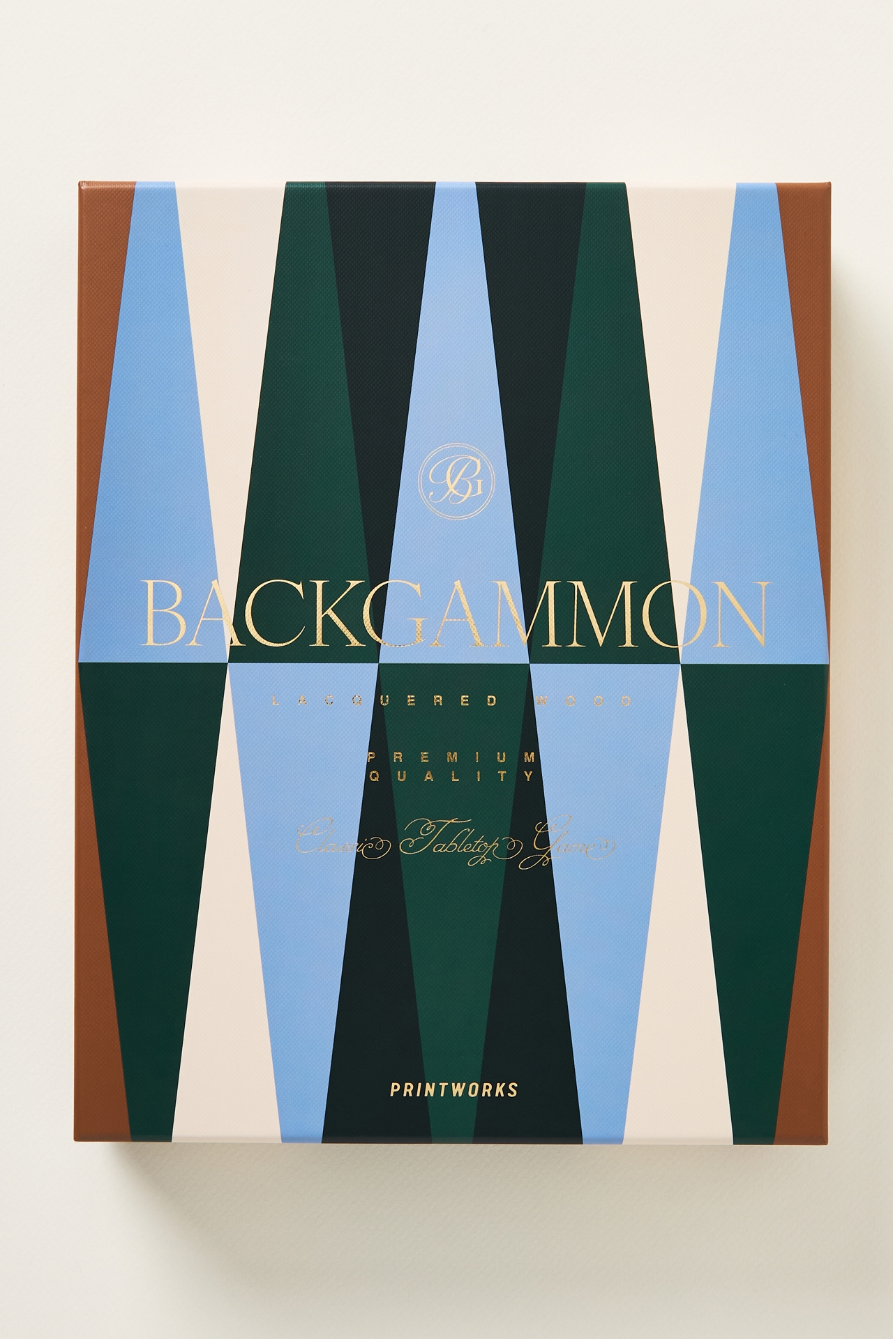 Printworks Lacquered Backgammon Game Set