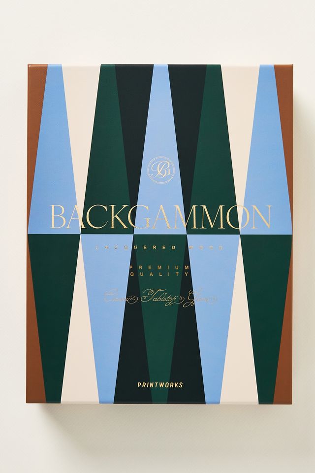 Printworks Lacquered Backgammon Game Set #1