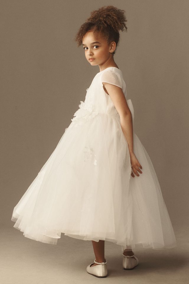 Princess Daliana Clara Floral Appliqué Flower Girl Dress #2