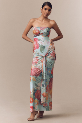 AFRM Rosalie Strapless Drop-Waist Maxi Dress product page