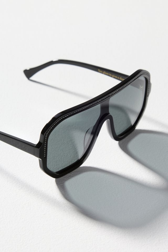 Transparent Flat Top Polarized Aviator Sunglasses  display picture 2