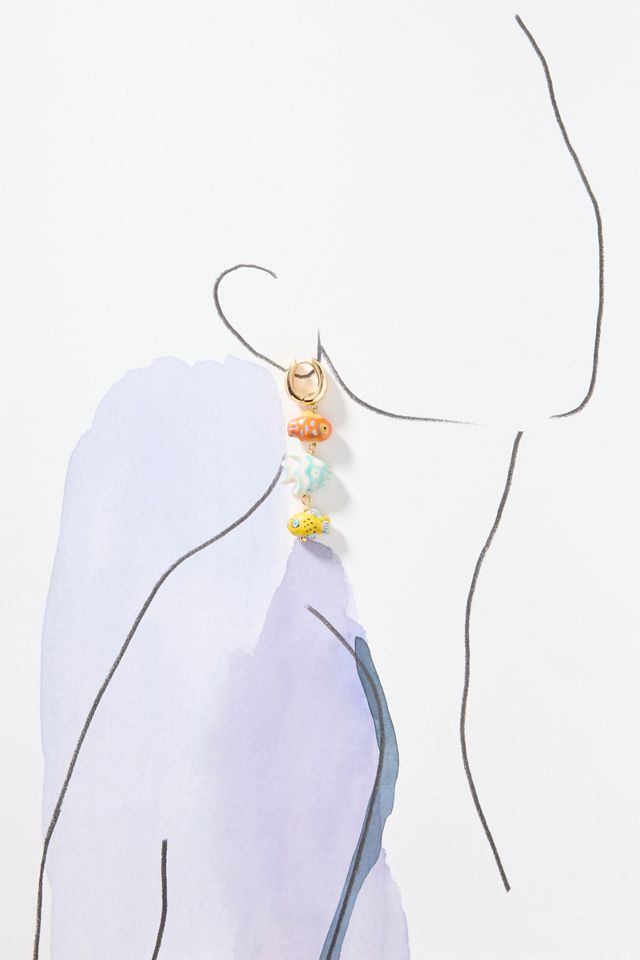 Mignonne Gavigan Calista Fish Drop Earrings | Anthropologie