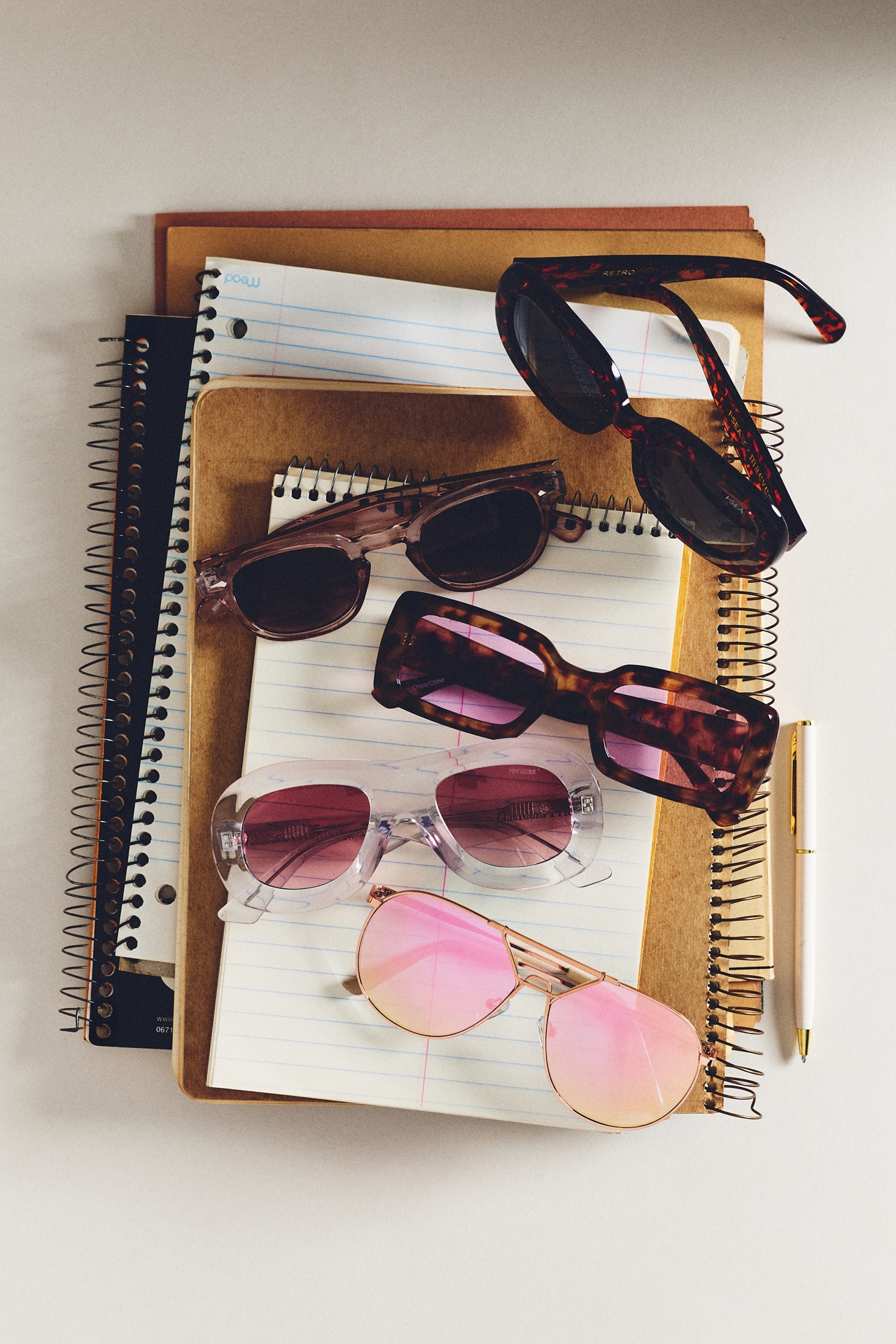 I-SEA Oversized Oval Retro Tort Sunglasses