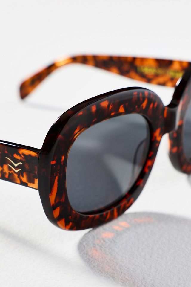 I-SEA Oversized Oval Retro Tort Sunglasses #2