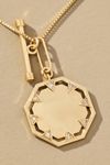 Octagon Coin Pendant Necklace
