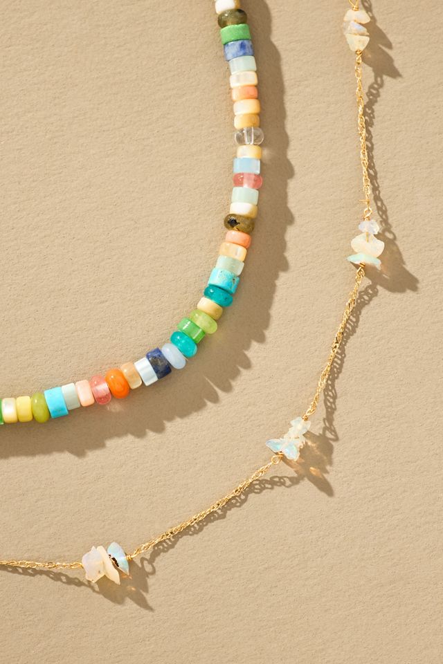 Beaded Soleil Necklaces, Set of 2 #1