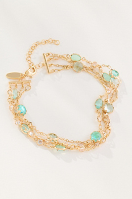By Anthropologie Layered Crystal Bracelet