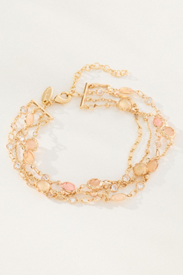 By Anthropologie Layered Crystal Bracelet