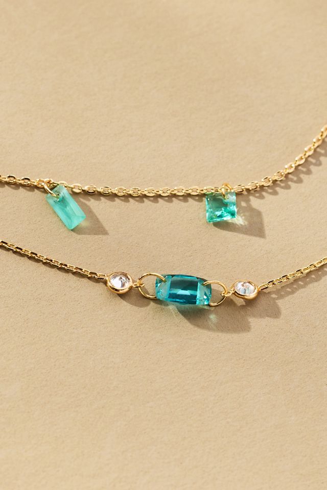 Baguette Crystal Necklace #1