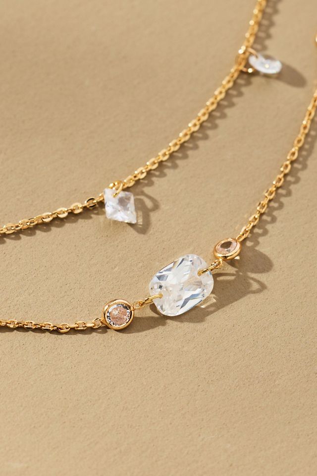 Baguette Crystal Necklace #1