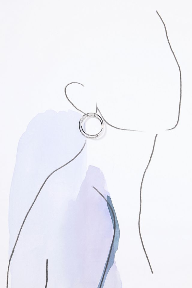 Small Spiraled Circle Post Earrings #2