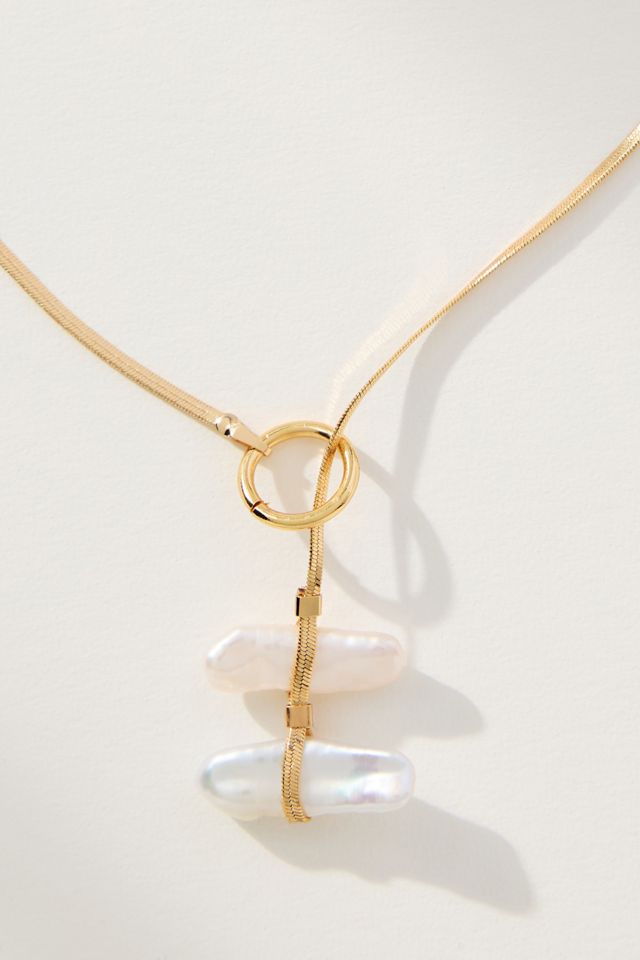 Collana Scorrevole con Lariat di Perle #1