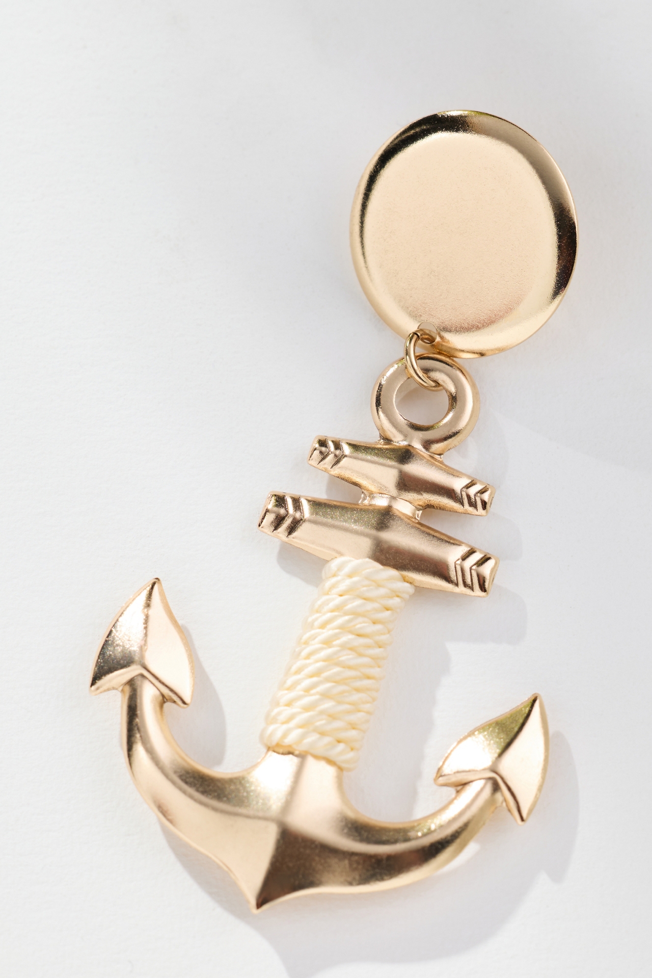 Threaded Anchor Drop Earrings