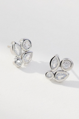 By Anthropologie Crystal Cluster Post Earrings