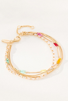 By Anthropologie Baguette Crystal Bracelet