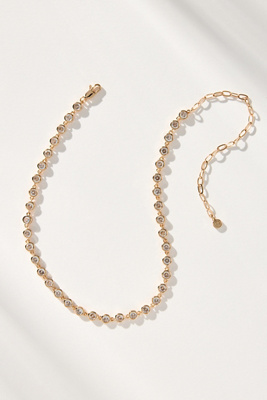 Ettika Crystal Disc Link Necklace