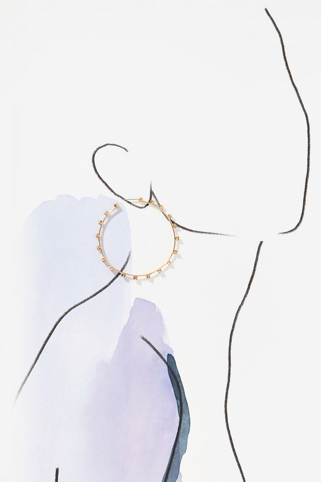 Ettika Simple Spark Crystal Hoop Earrings #2