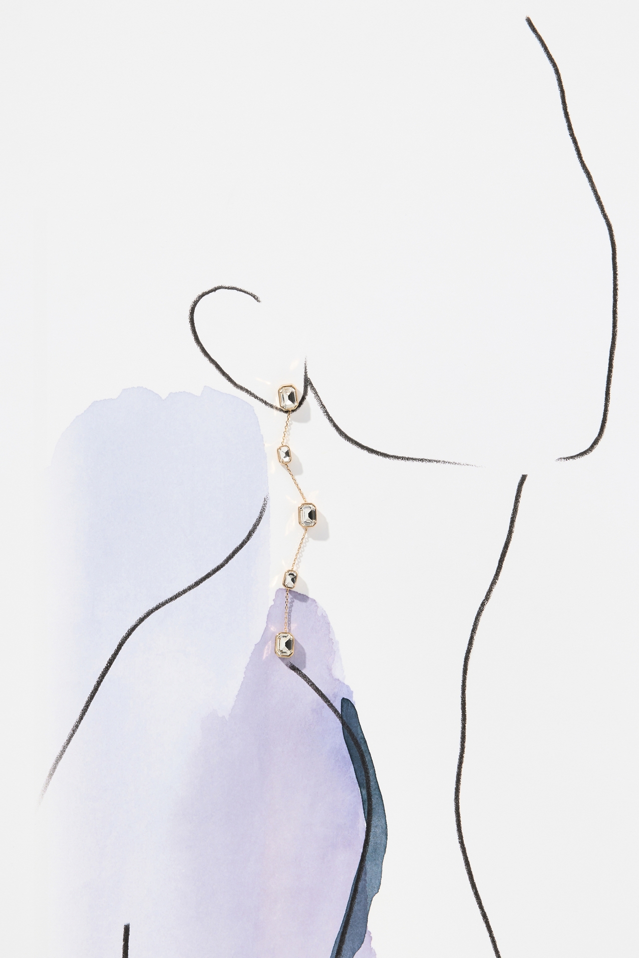 Ettika Iconic Crystal Dangle Earrings
