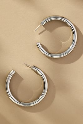 Ettika Large Thick Classic Hoop Earrings