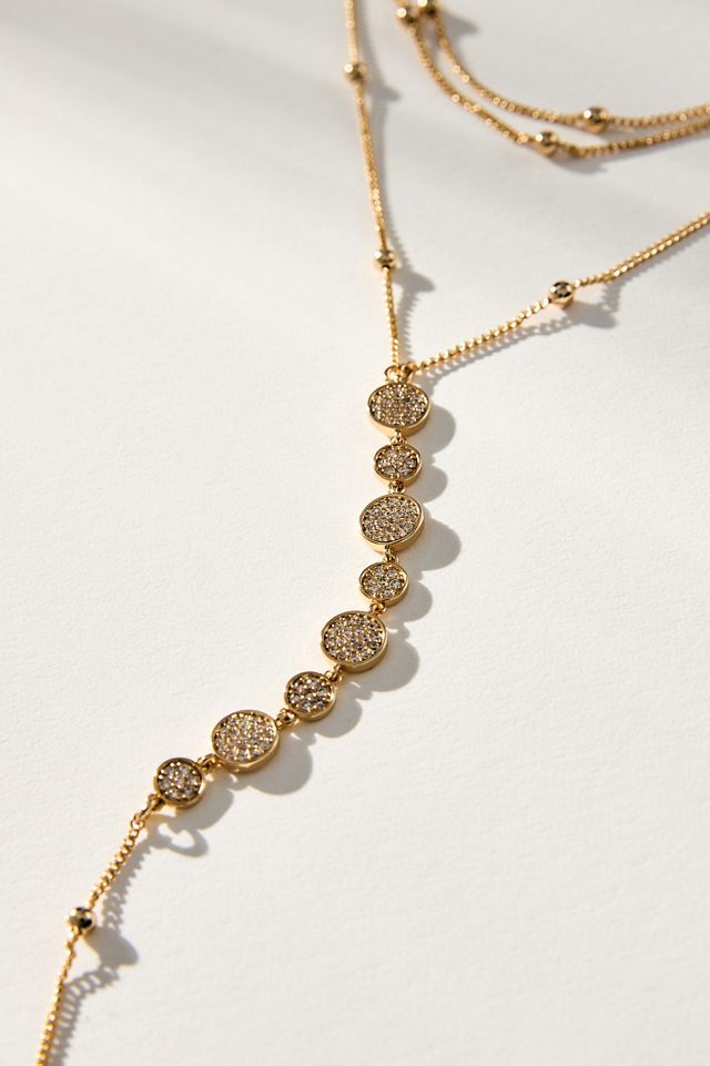 Ettika Bali Dreams Crystal Layered Lariat Necklace #1