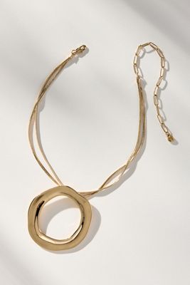 Ettika Open Circle Pendant Necklace