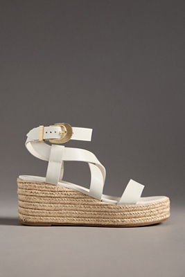 SCHUTZ HARPER FLATFORM WEDGE SANDALS 