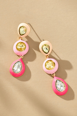 Trinity Stone Drop Earrings