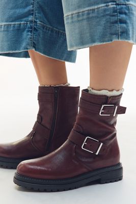 By Anthropologie Stompy Buckle Boots
