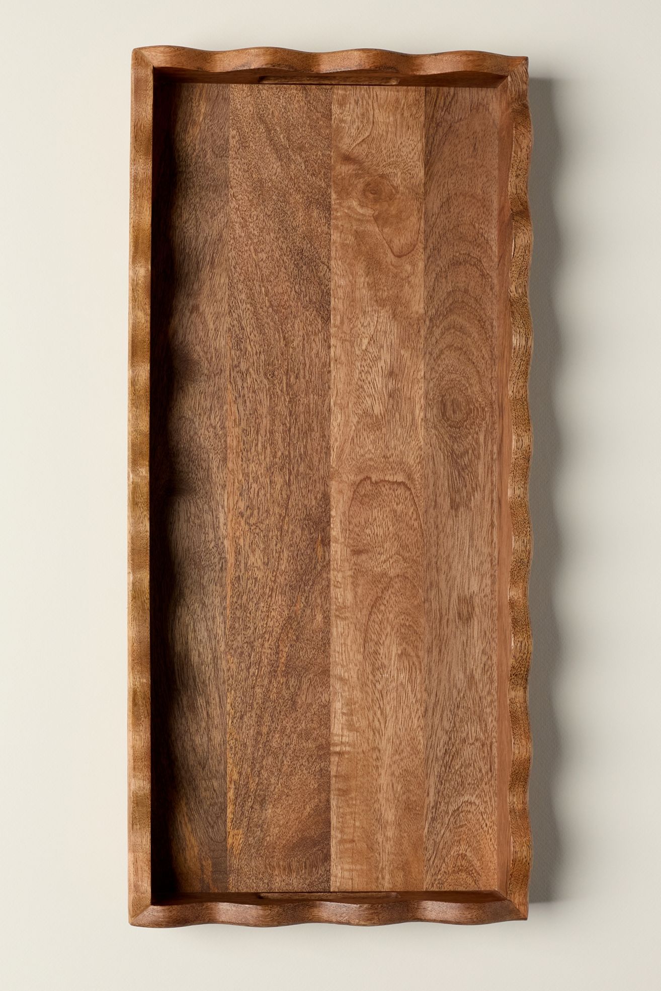 Esther Wooden Scalloped Tray - Acacia Wood