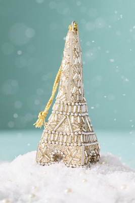 Anthropologie Beaded Travel Ornament In Multi