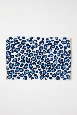 Lola Leopard Tufted Cotton Bath Mat