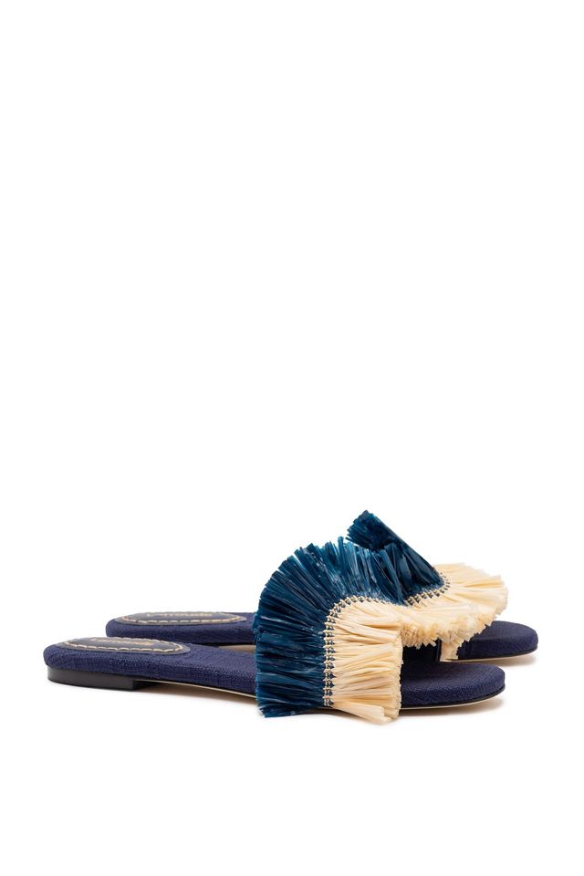 Larroudé Ivy Fringe Flat #1