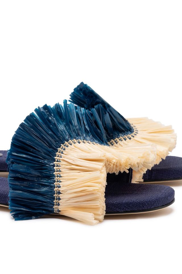 Larroudé Ivy Fringe Flat #3