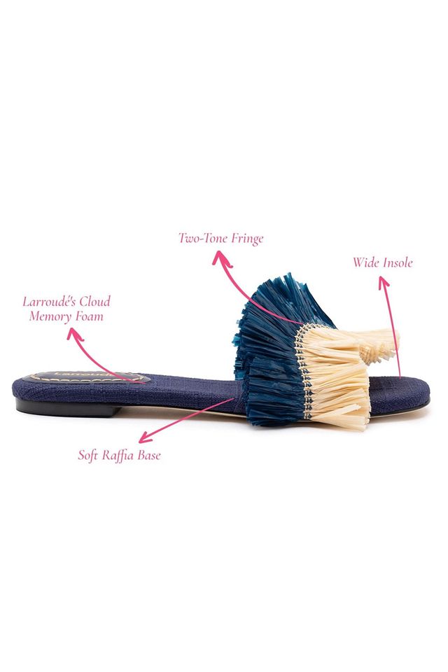 Larroudé Ivy Fringe Flat #4