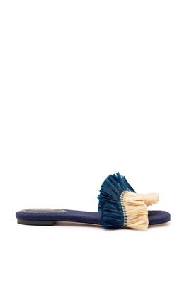 Larroudé Ivy Fringe Flat